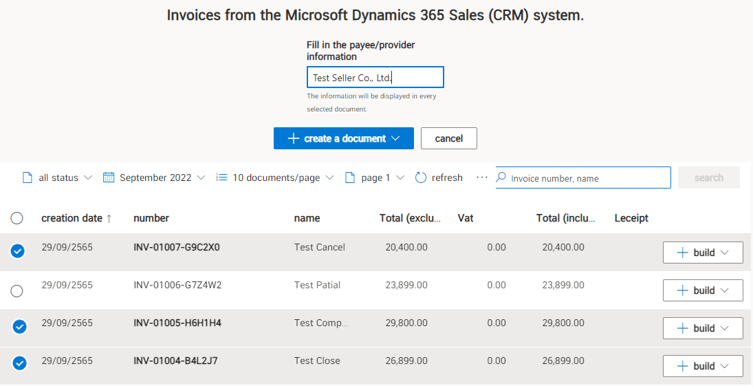 Creating e-Tax Invoice & e-Receipt connect with Microsoft Dynamics 365 ...