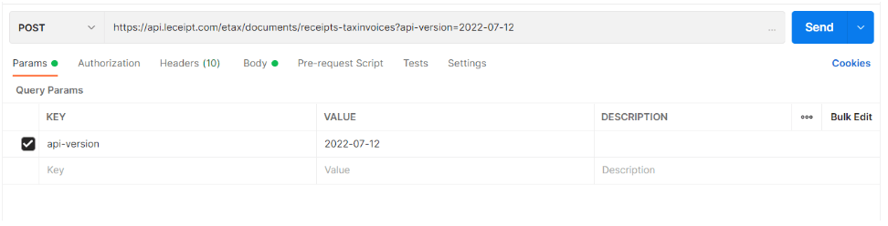 How to use Postman to create e-Tax Invoice & e-Receipt via API